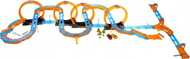 Mega Racing Track with 74 Pieces
