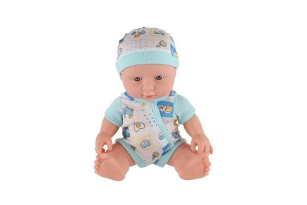 Bébé/bébé corps rigide plastique 25 cm à pile avec son 3 types dans une pochette plastique 13x28x7cm