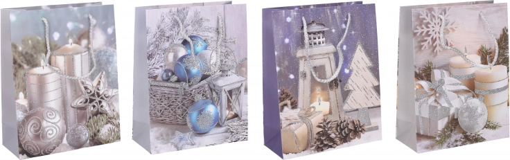 Sac cadeau de Noël taille S 18 × 23 × 8 cm
