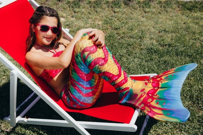Zeemeerminstaart Aquaris Koraal S met monovin en bikini