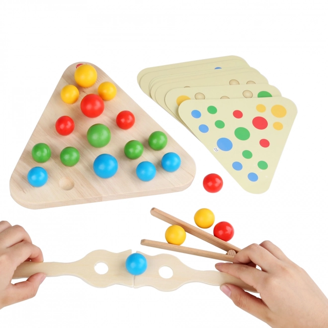 Lucy & Leo Magische Driehoek 2-in-1 - houten spel met voorbeelden
