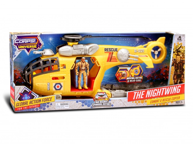 The Corps helikopter The Nightwing met figuur 50 cm