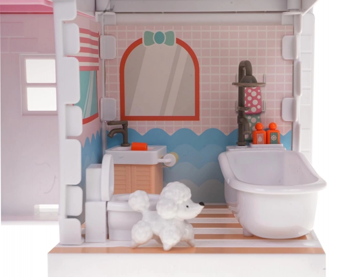 Poppenhuis met accessoires