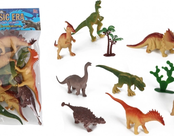 Set of Plastic Dinosaurs – 10 Pieces