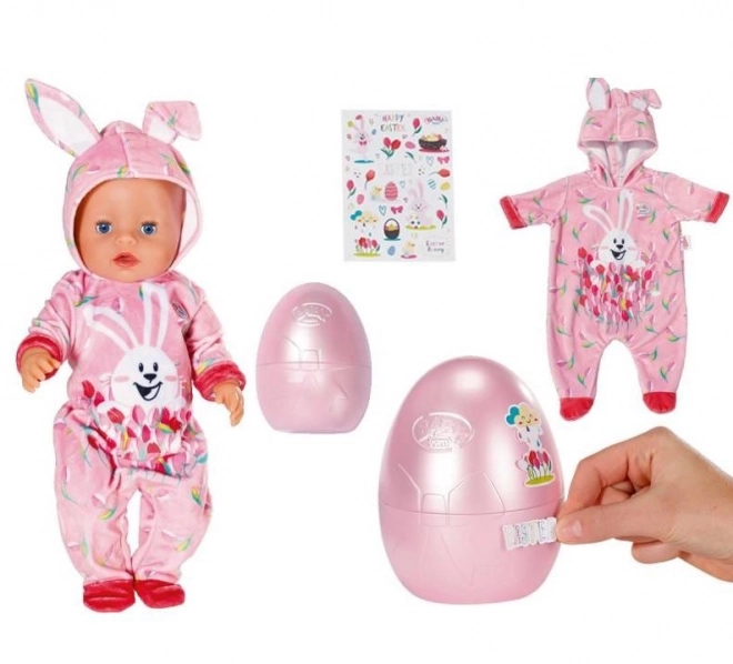 BABY born Œuf de Pâques avec tenue et autocollants