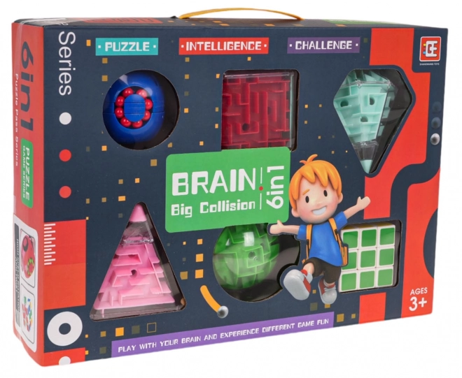 Set van 6 logische/intelligente spellen