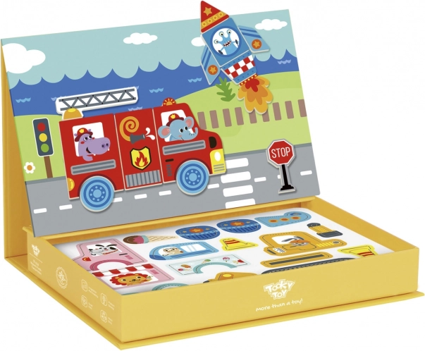 Armoire Montessori Magnétique Tooky Toy avec 80 Pièces