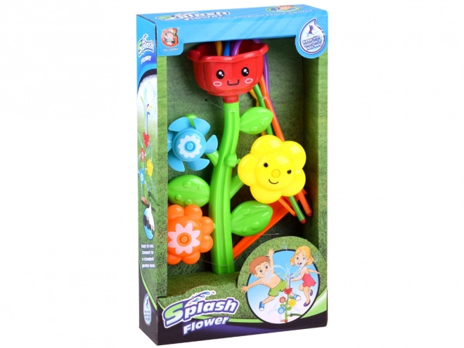 Fröhlicher Blumen-Kinderwasser-Sprinkler
