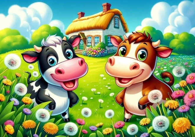 Puzzle Vachounettes heureuses 25 pièces