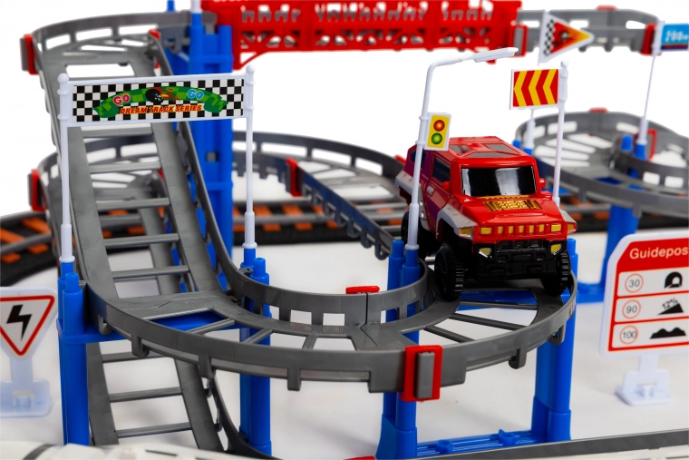 Elektrische trein en auto op batterijen