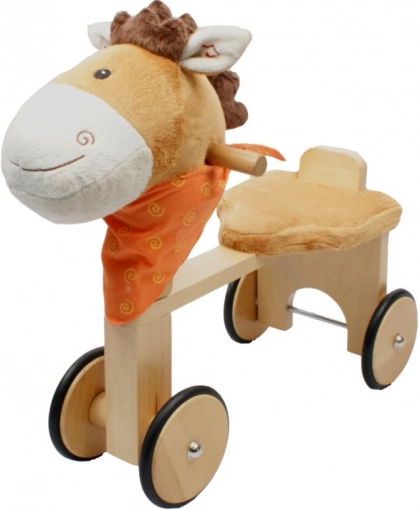 Push Toy Pony with Scarf