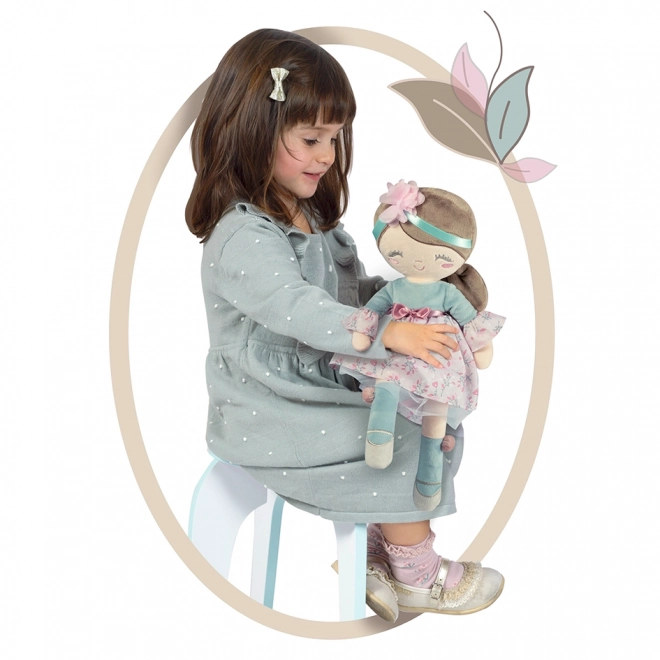 DeCuevas 20045 Pluchen pop PROVENZA - 36 cm met wieg