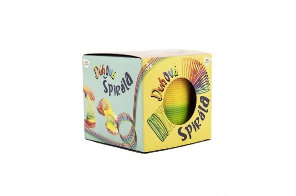 Regenboog springveer - 7,5 cm