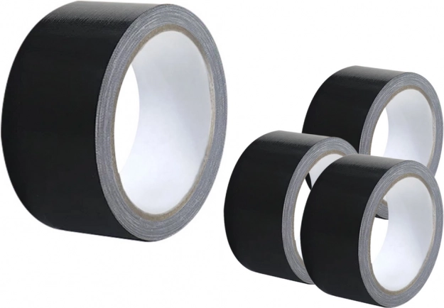 Ruban adhésif textile noir 48 mm × 50 m – universel et extra résistant