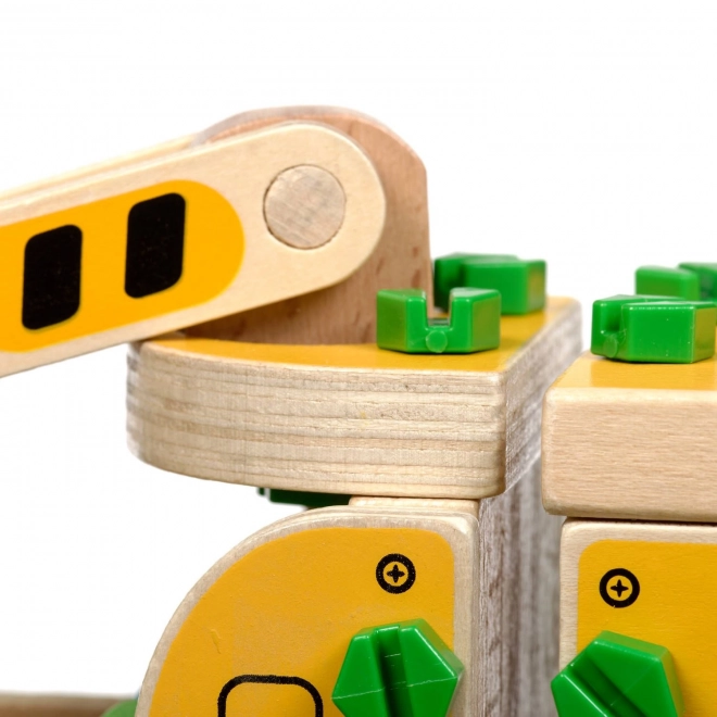Houten autokraan - constructieset Lucy & Leo