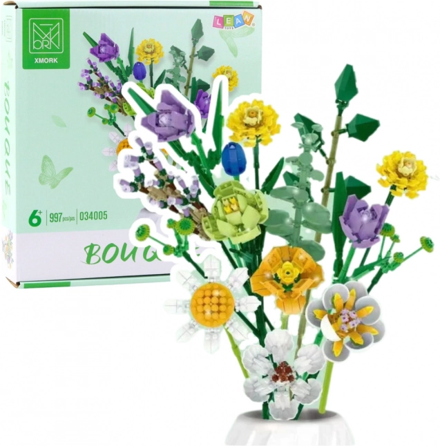 Creatieve bouwset – decoratief bloemenboeket 997 stukjes