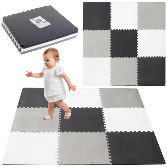 KIK Puzzelmat Grijstinten met Randen III. (58x58)