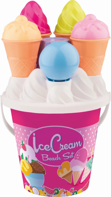 Androni Medium Sand Set with Ice Cream Theme – Pink