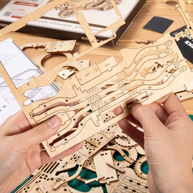 RoboTime 3D puzzel muziekdoos Kopjesdraaimolen