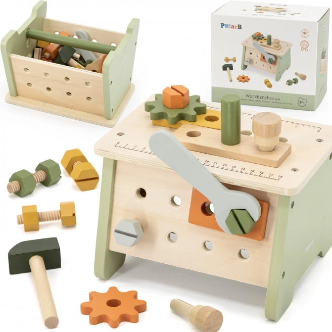 Viga PolarB mini workshop 2-in-1 wooden tool set