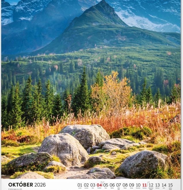 Wandkalender Tatry 2026