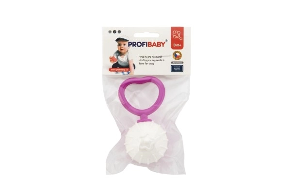 Rammelaars retro plastic 18cm diameter 5cm mix kleuren in zak 0m+