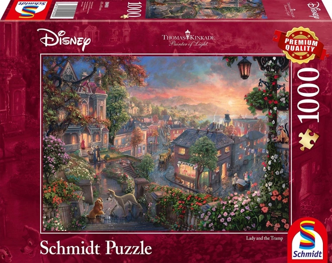 Puzzel Lady en de Vagebond van SCHMIDT 1000 stukjes