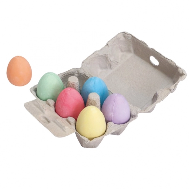 Set van eivormige pastelkrijtjes van Bigjigs Toys