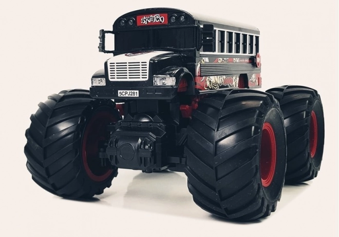 Racing Monster Vehicle Black Bus