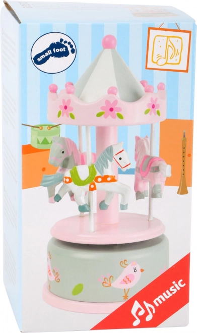 Small Foot Speeldoos Carousel met Konijntjes Roze