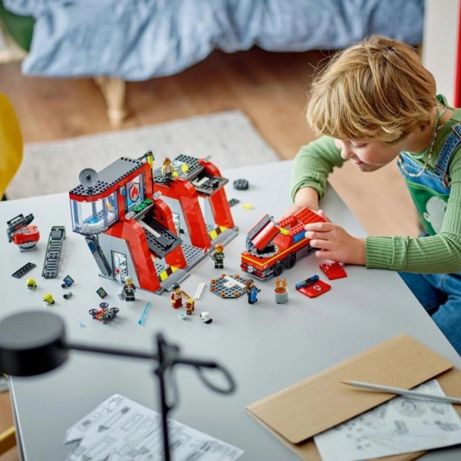 LEGO® City 60414 Station de pompiers avec camion de pompier