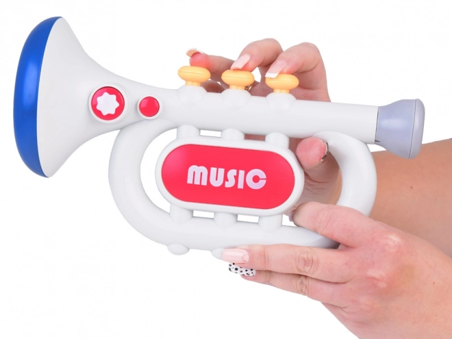 Interactieve kindertrompet met drie modi