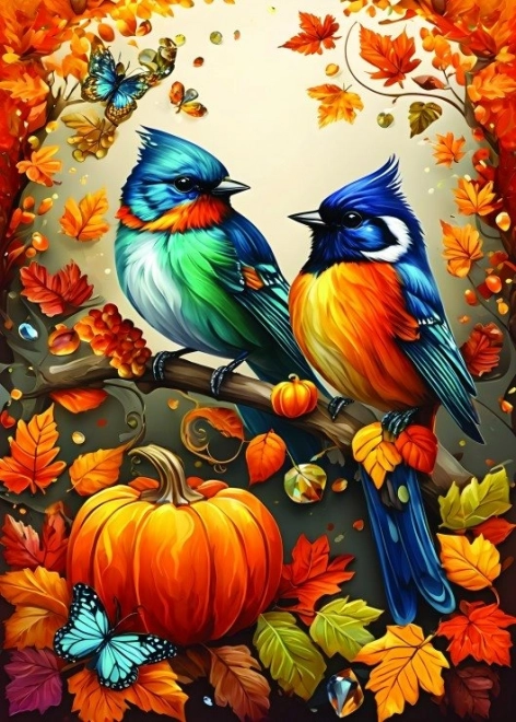 Herfstpuzzel Vogeltjes 500 stukjes