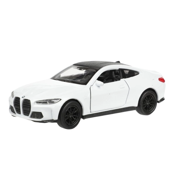 Auto Welly BMW M4 metaal/plastic 12cm 4 kleuren op terugtrek