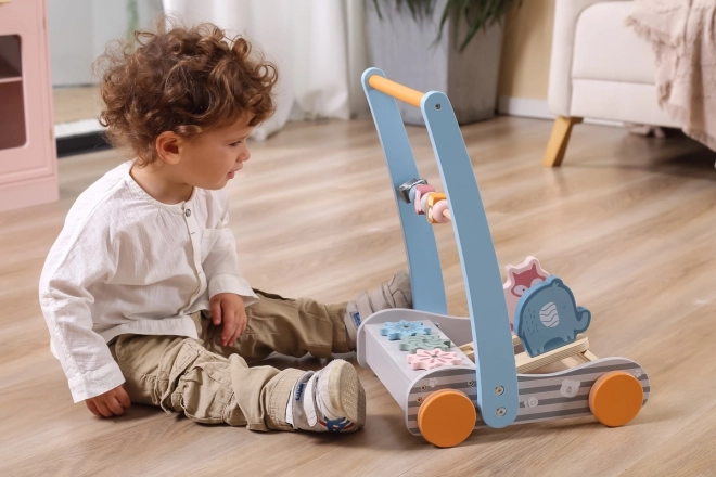 Houten loopwagen dieren