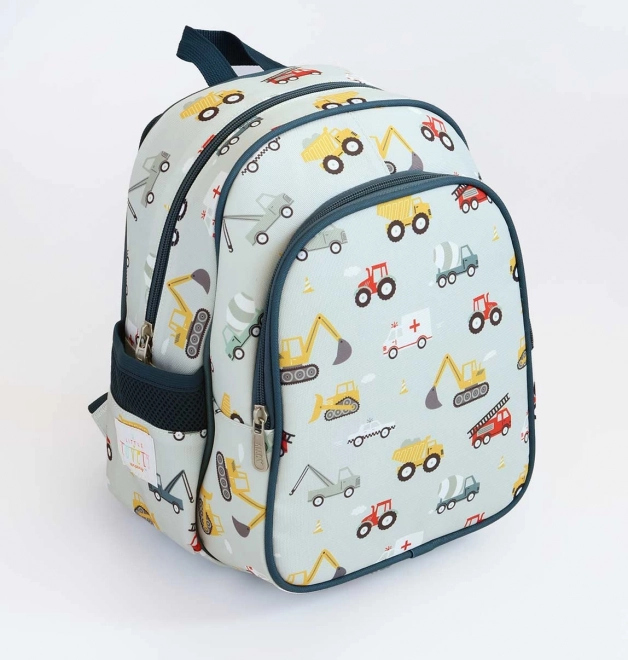 A Little Lovely Company Kindergartenrucksack – Fahrzeuge