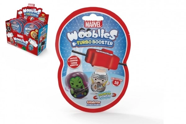 Wooblies magnetische figuurtjes met turbo launcher - 4 cm