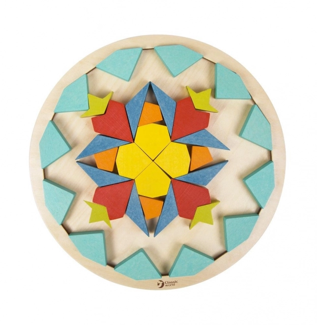 Puzzle mandala Montessori - motifs, formes et couleurs