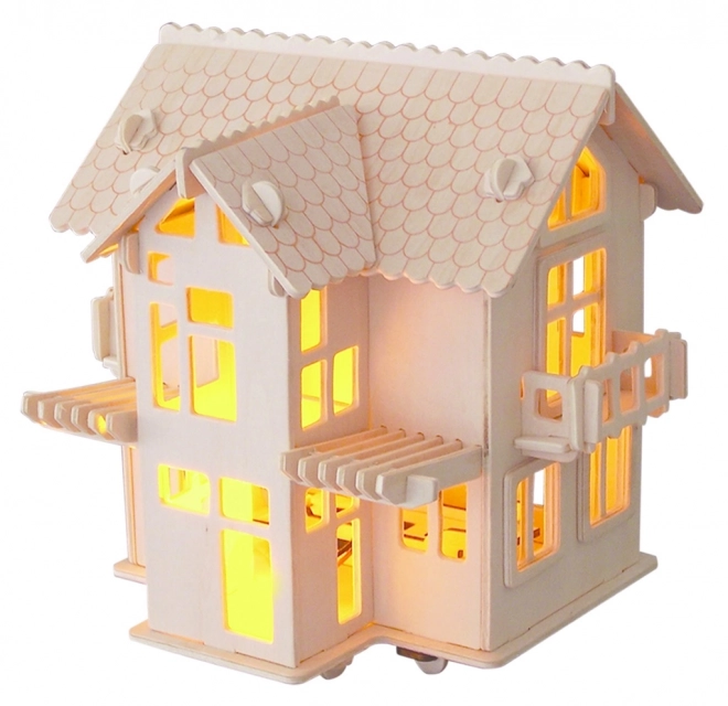 Holz 3D-Puzzle Europäische Villa