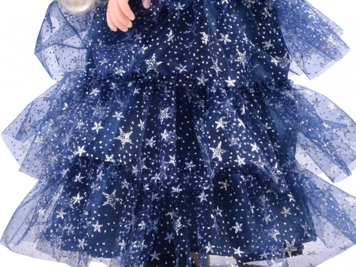 Glitterende baljurk met sterren