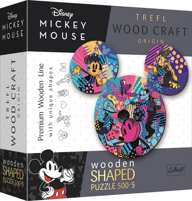 Holzpuzzle beidseitig TREFL Wood Craft Origin Mickey Mouse 505 Teile