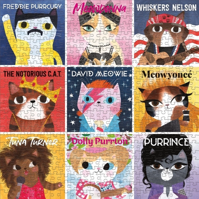 Muzikaal puzzel Katten 500 stukjes