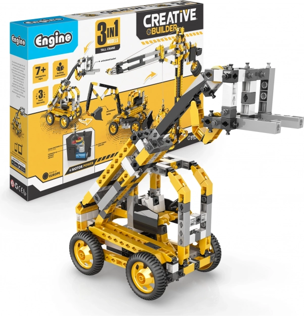 Engino Creative Builder construction set – construction machines (3 in 1)