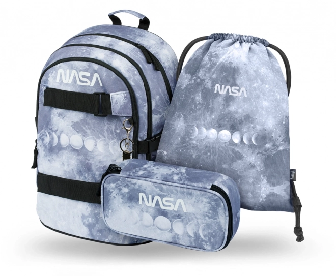 BAAGL 3 SET Skate NASA Grijs: rugzak, etui, zak