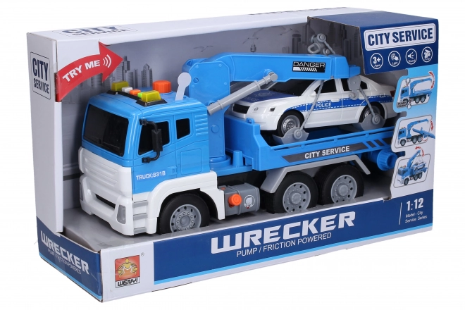 Trekker met auto en effecten