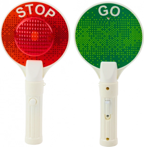 Kinder politie signaalbord STOP/GO met licht