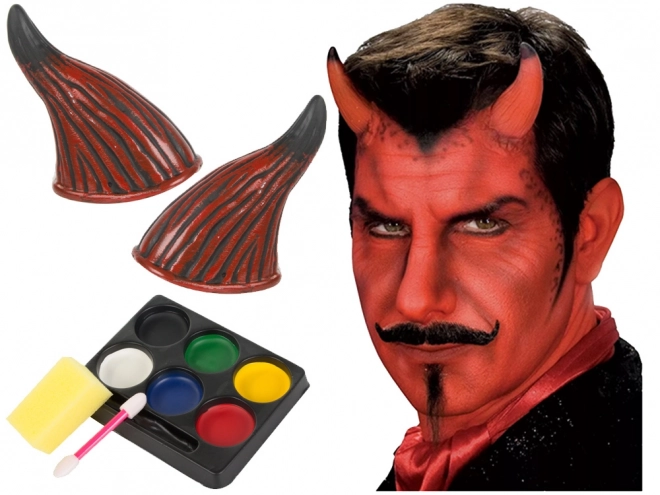 Duivelse make-up set voor Halloween