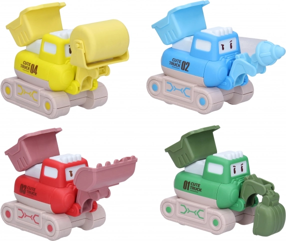 Wind-up construction vehicle 13 cm