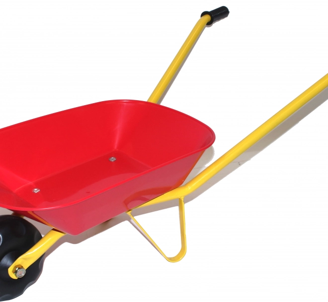 Brouette pour enfant avec bac en plastique – rouge