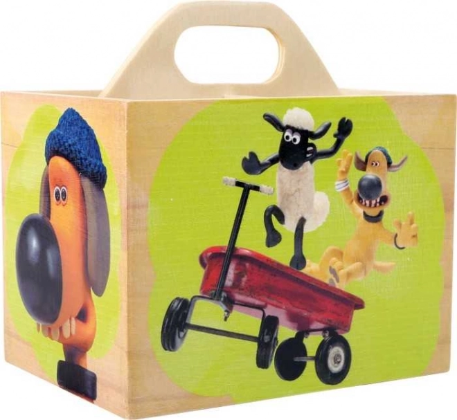 Kleine Voet Houten Pennenbak Schaap Shaun